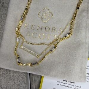 Kendra Scott Gold Necklace - Kendra Scott Addison Triple Strand Necklace